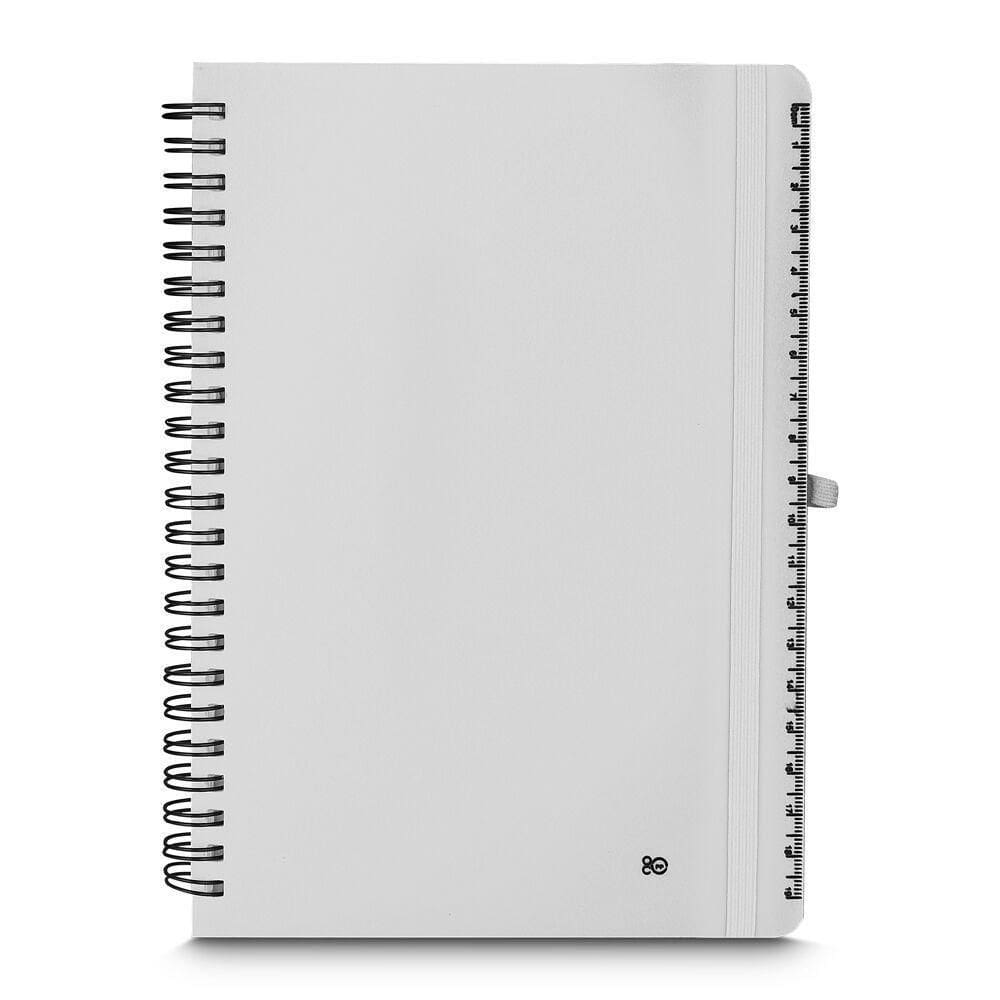 Caderno Ecológico Com Suporte Para Caneta E 70 Folhas Pautadas - Praticidade E Sustentabilidade