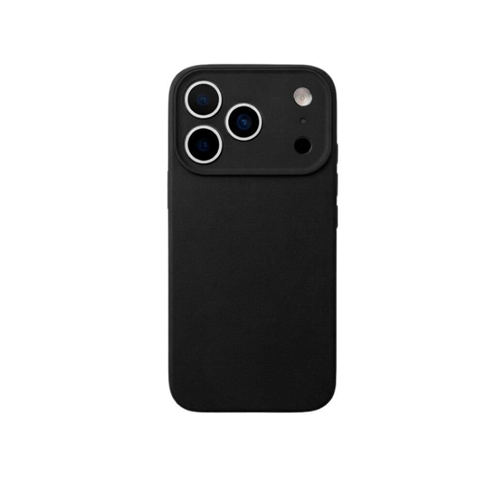 Capa iPhone 17 Pro Max Silicone Com Proteção de Câmera Originais iPlace, Preto