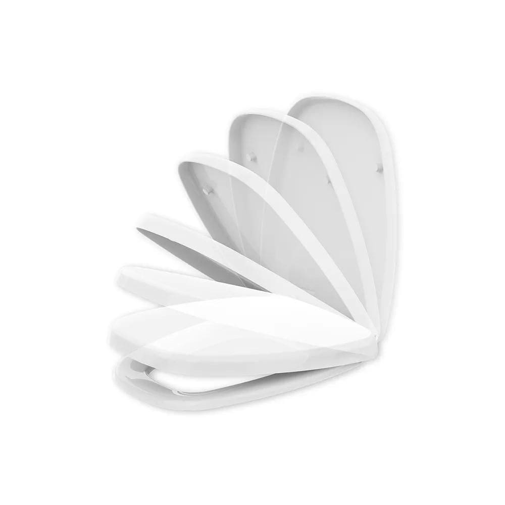 Assento Turim Branco Termofixo Tupan Soft Close Vaso Eternit