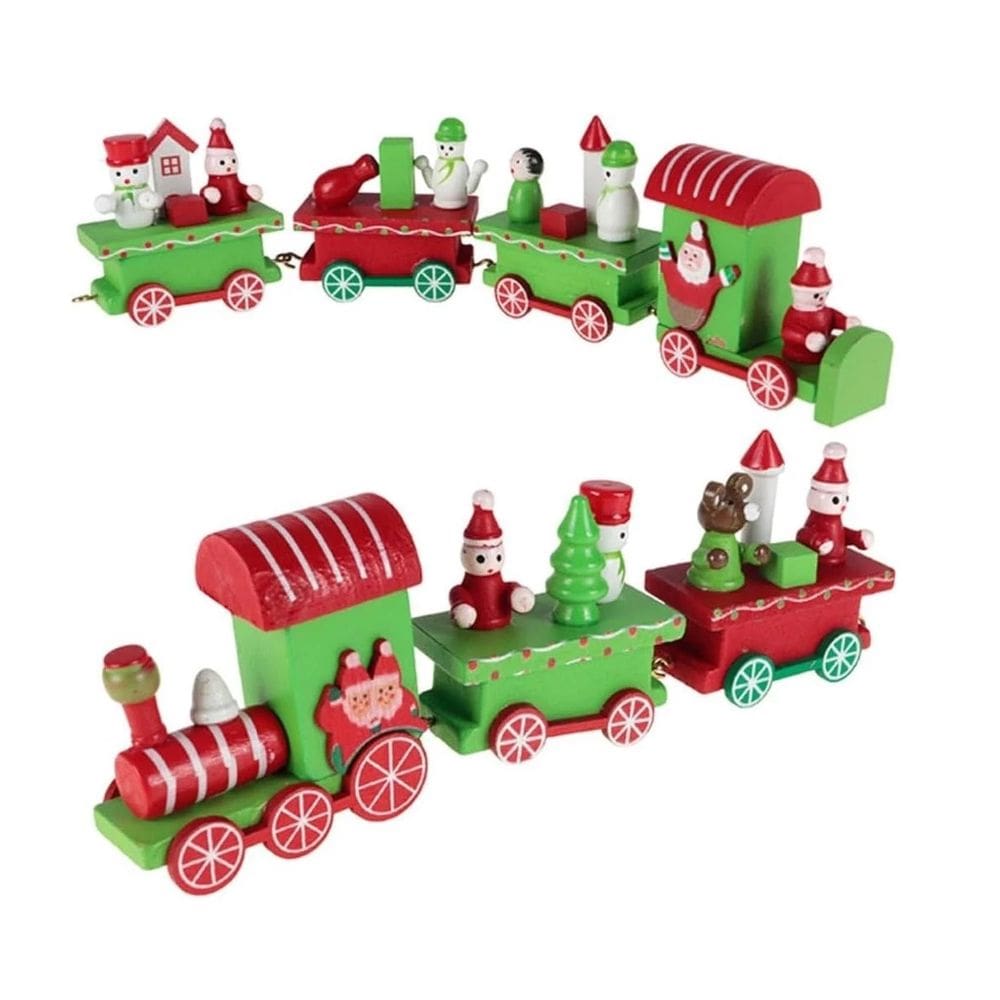 Enfeite Natalino Trem Madeira