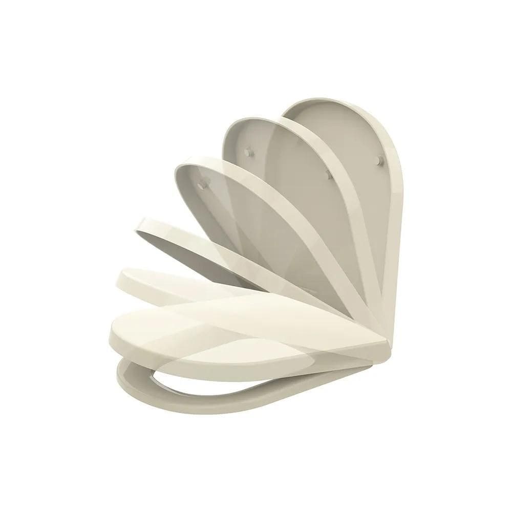 Assento Sanitário Square Creme Termofixo Tupan Soft Close