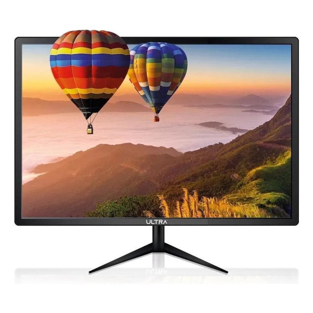 Monitor Computador 24 Pol Ultra Led 75Hz Pc Gamer Cor Preto