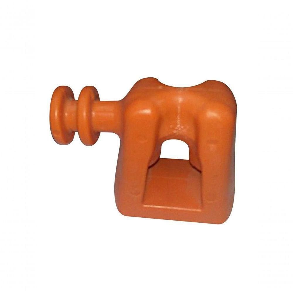 Suporte Ancoragem Cabo Wireless 2 Vias Laranja