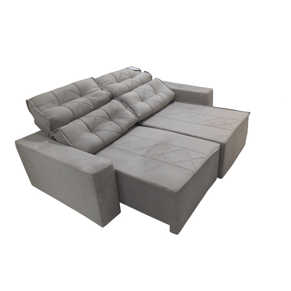 Estofado Classic Reclinavel  Bege