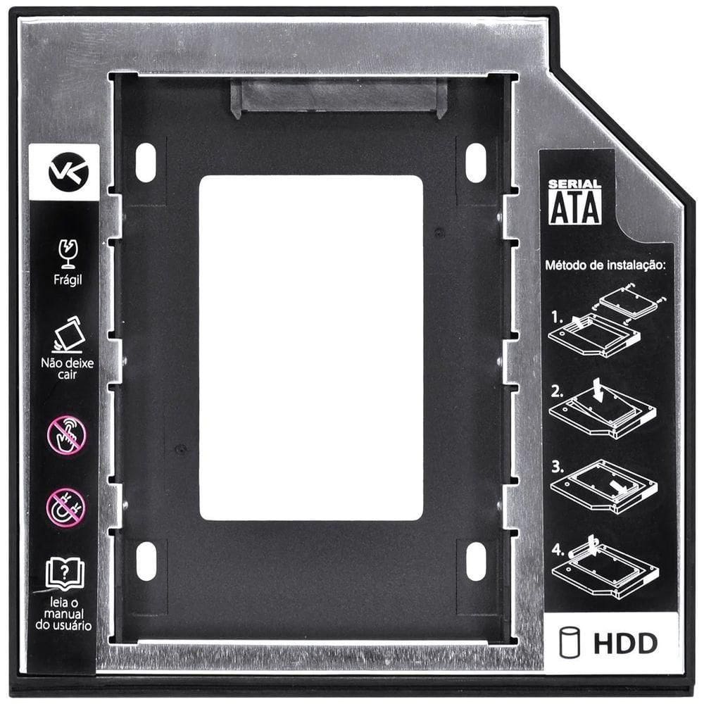 Adaptador Caddy Hd-ssd Gaveta Dvd Notebook Sata 12.7mm
