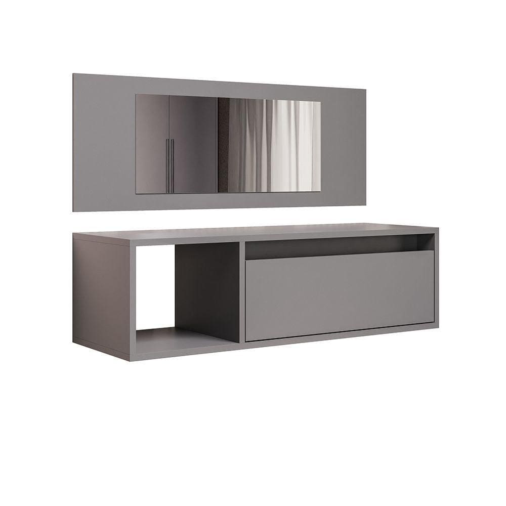 Penteadeira Camarin 1 Prateleira Eva - Ssx Multicoisas Grafite