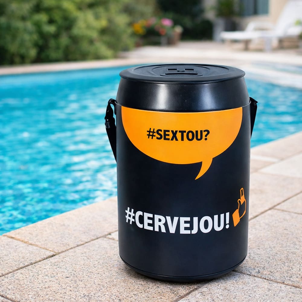 Cooler Térmico Alça Ajustável 24 A 30 Latas Preto Sextou