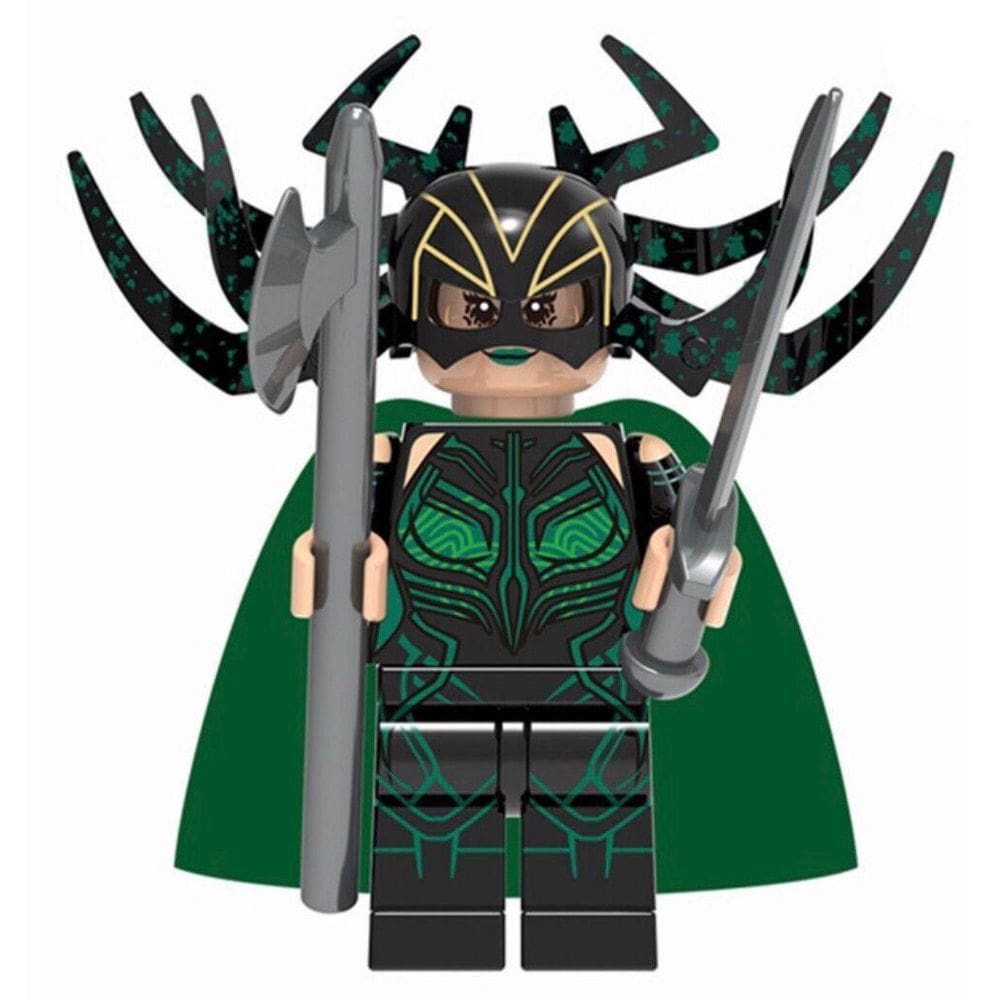 Boneco Blocos De Montar Hela Thor