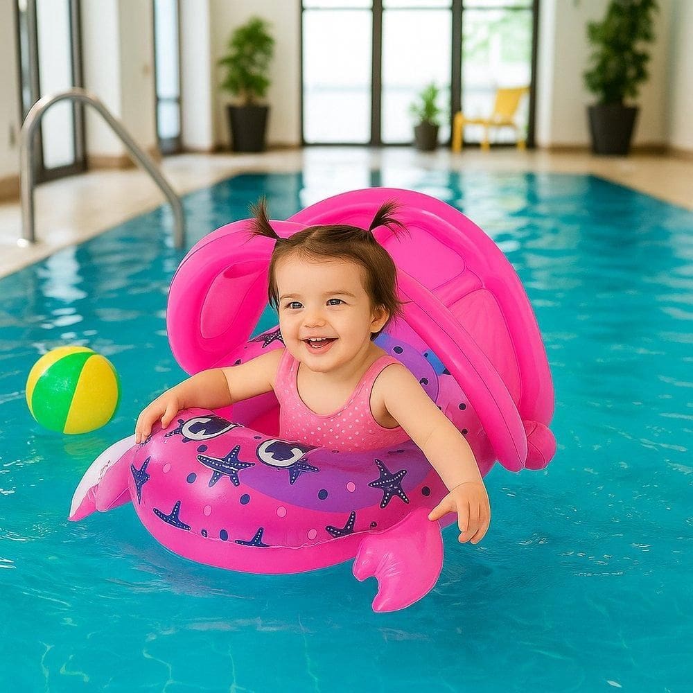 Bote Infantil Caranguejo Rosa - Seguro E Divertido