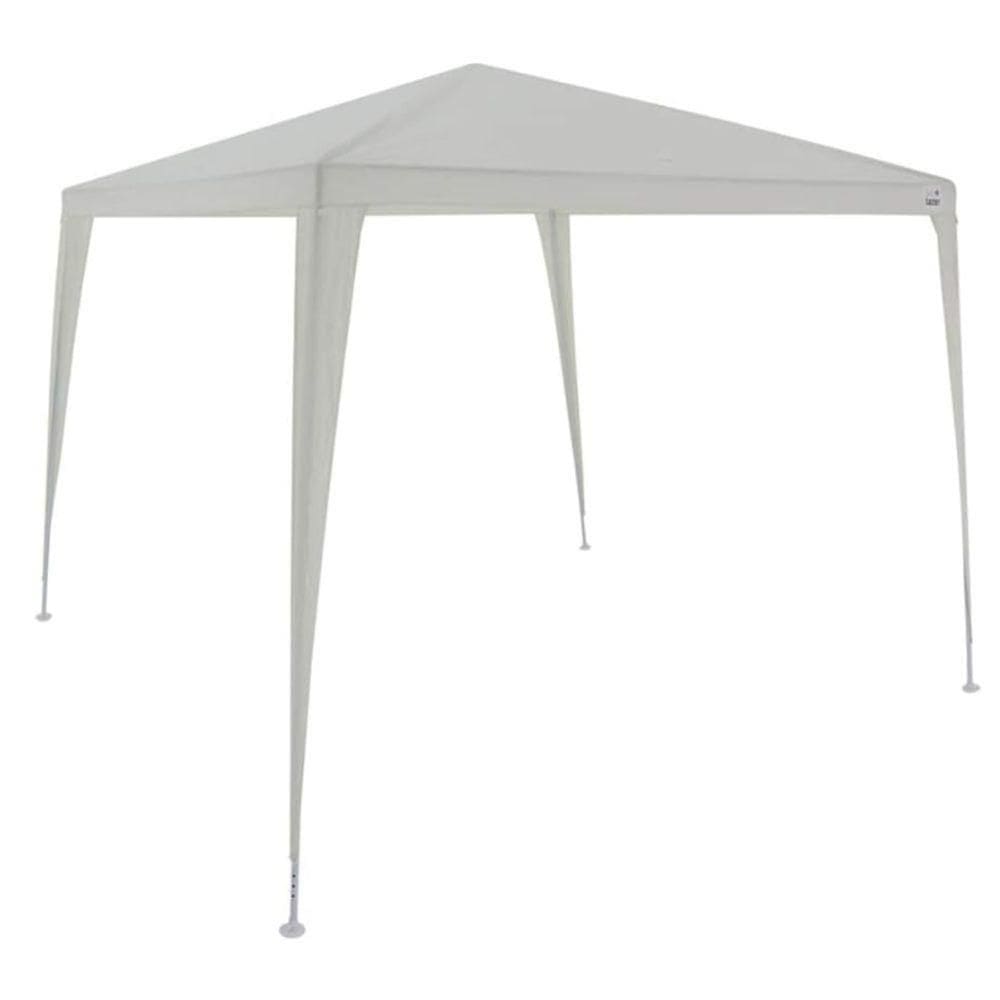 Tenda Gazebo Tubular 3m X 3m Polietileno Branca