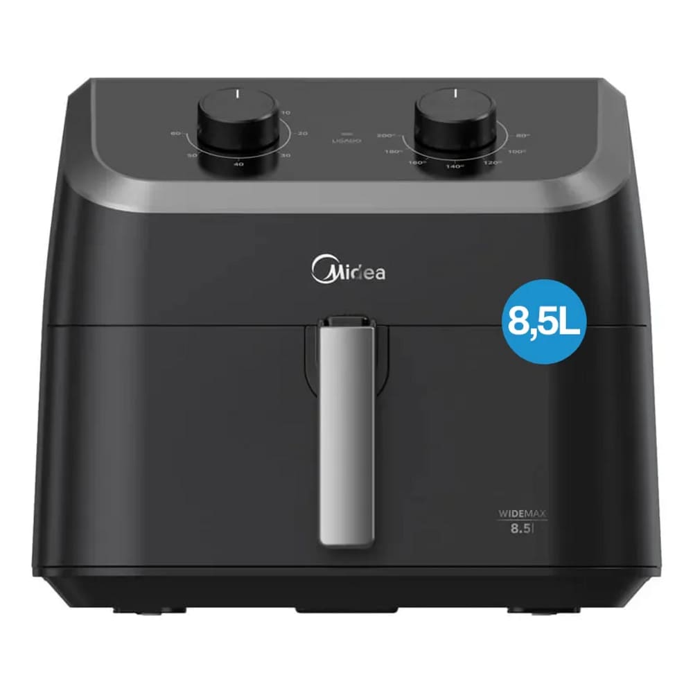 Fritadeira Air Fryer 8,5l Widemax Com Cesto Antiaderente 1900w Midea