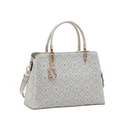 Bolsa Feminina Classic Cristal Estruturada Casual - Chenson 3485354 Bege
