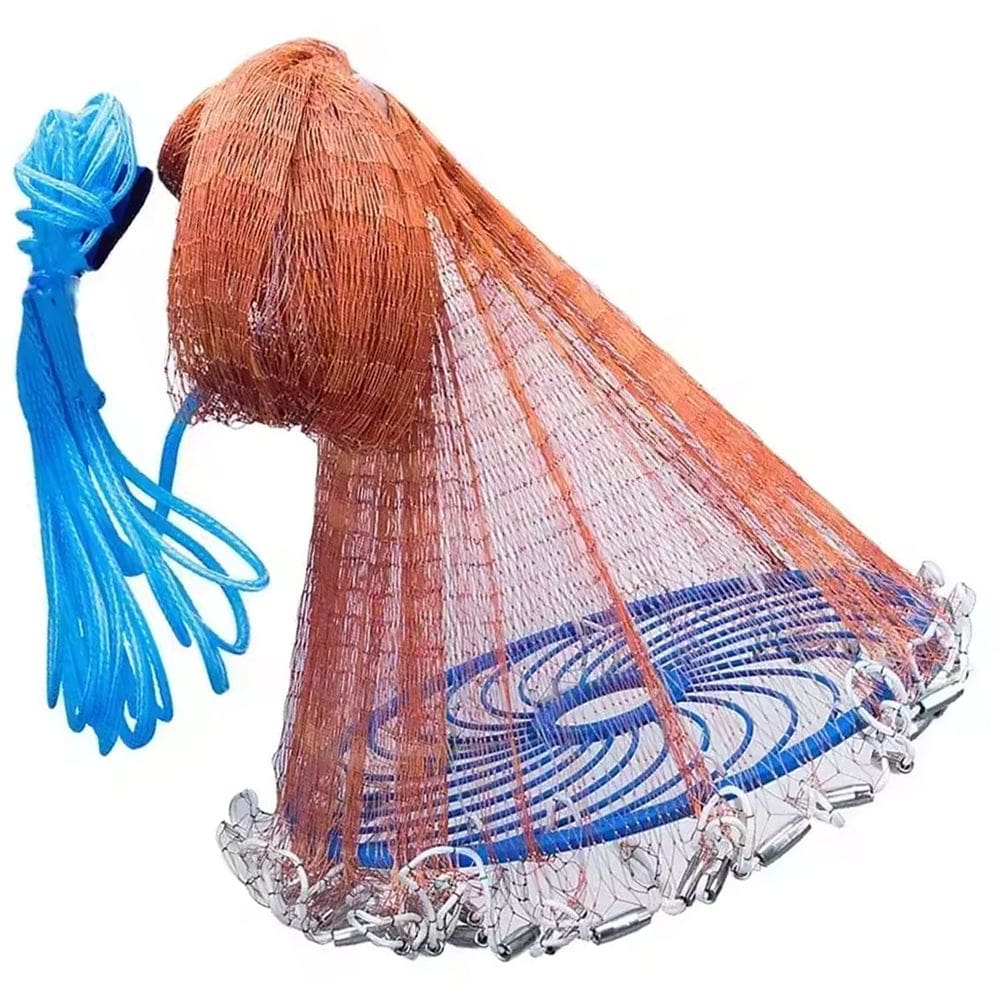 Tarrafa Rede Pesca Chinesa Multifilamento Pescaria Peixe Robalo Siri Camarao Tilapia Tainha Lambari Camarao Mar Açude