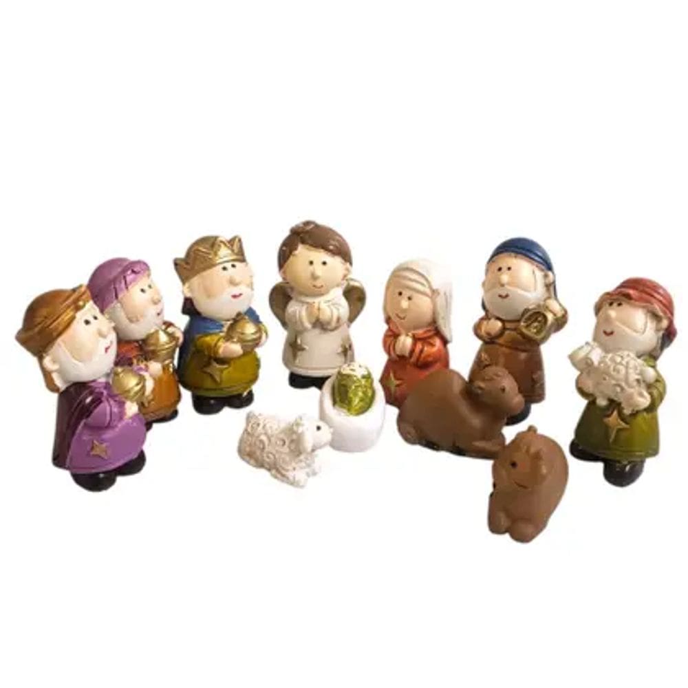 Presepio Natalino Decorativo 5x3cm em Resina Multiart