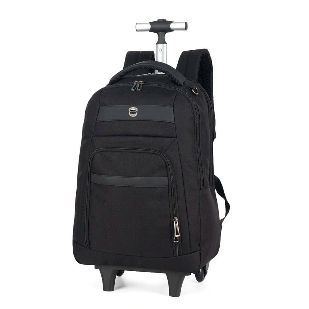 Mochila Com Carrinho Notebook Preto - Polo King