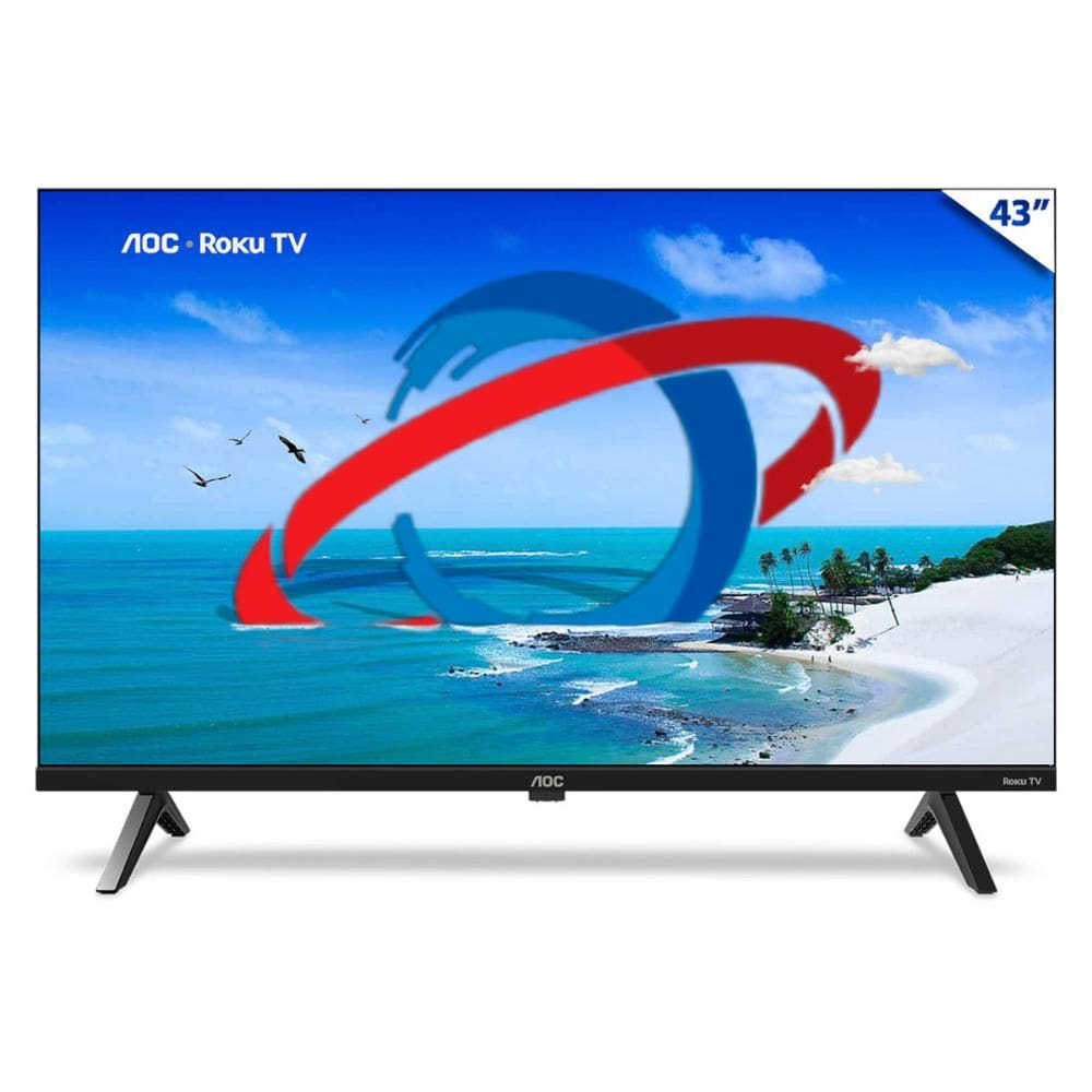 TV 43 AOC Roku TV - Smart - Full HD DLED - Wi-Fi - HDMI / USB / RJ45 - 43S504578G