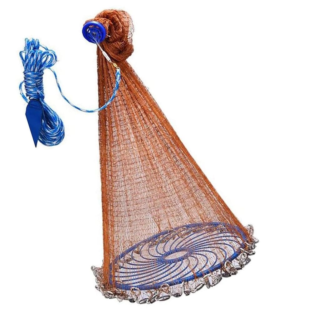 Tarrafa Chinesa Rede Pesca Multifilamento Pescaria Peixe Robalo Lambari Siri Camarao Mar Açude Rio Lago