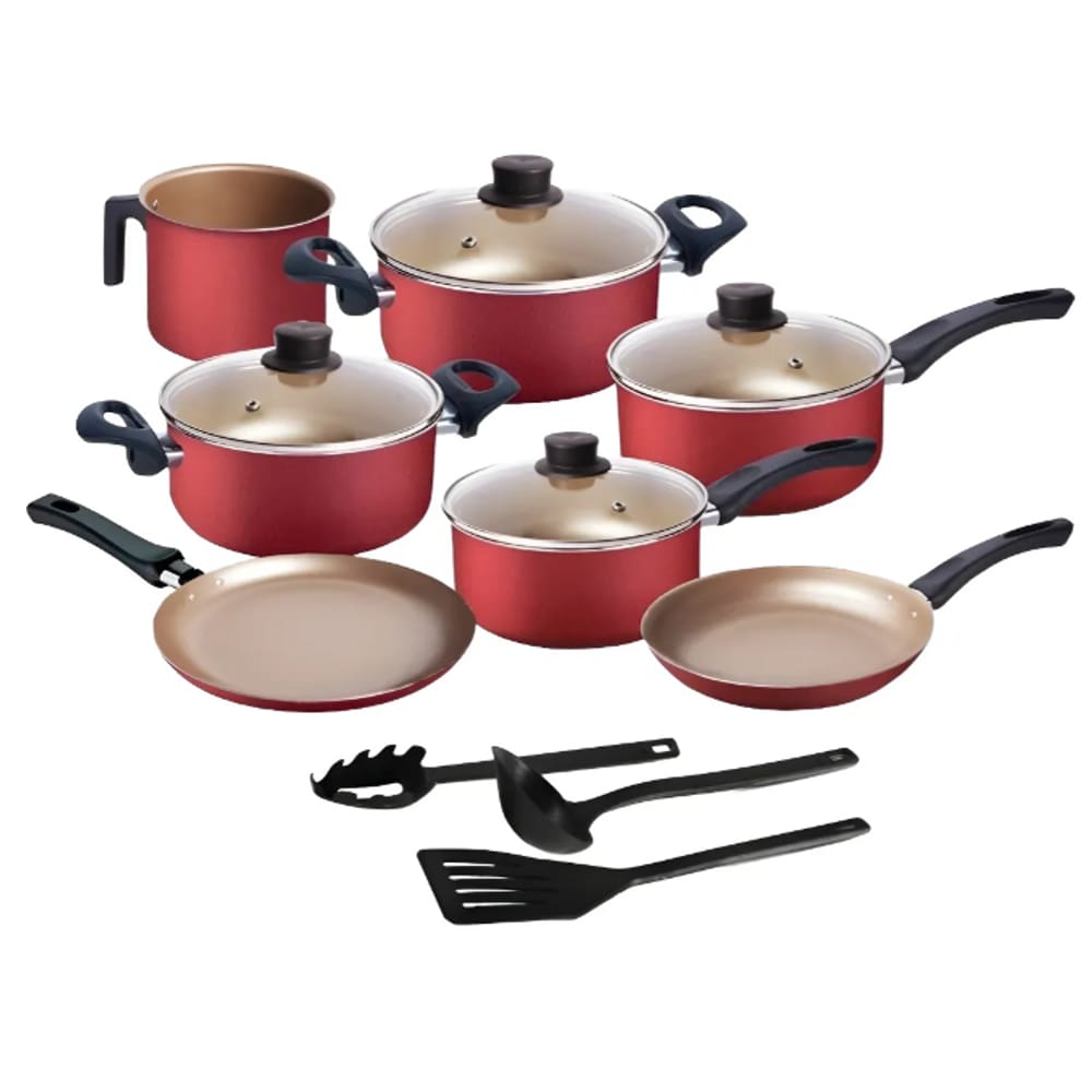 Jogo 10 PC panelas MTA Multi Antiaderente Red Luxx