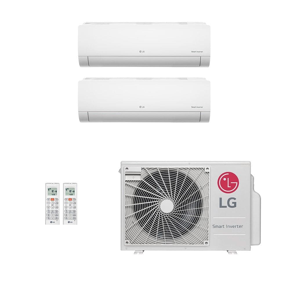Ar-Condicionado Multi Split Inverter LG 18.000 (2x Evap HW 12.000) Só Frio 220V