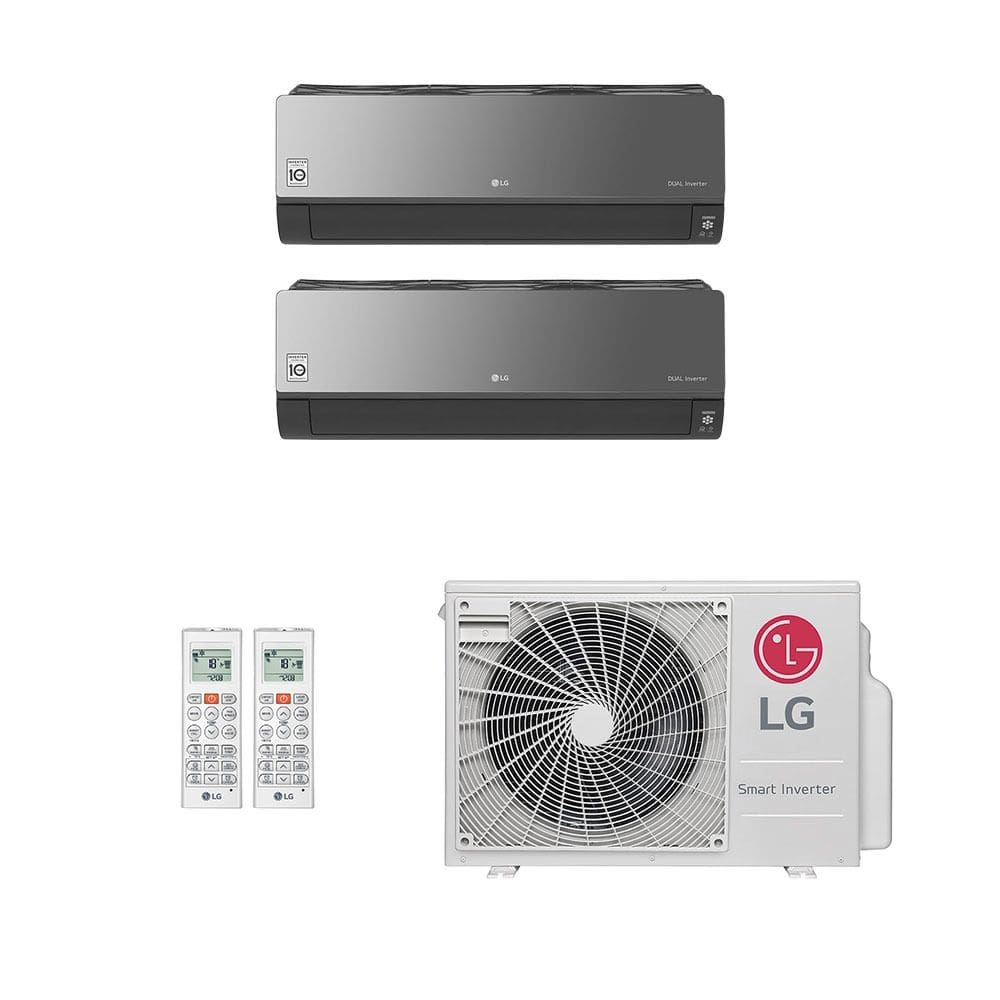 Ar-Condicionado Multi Split Inverter LG 18.000 (2x Evap HW Artcool 12.000) Só Frio 220V