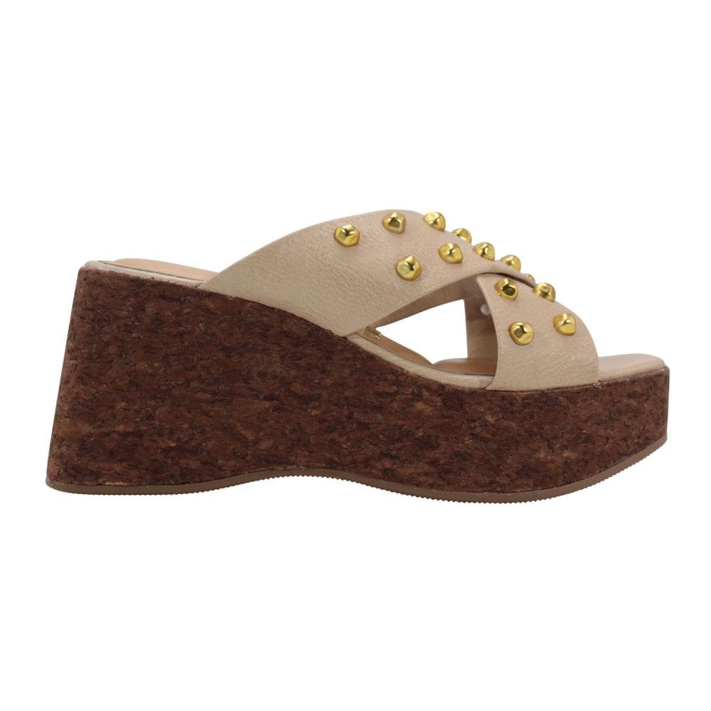 Tamanco Feminino Vizzano Napa Calf Bege