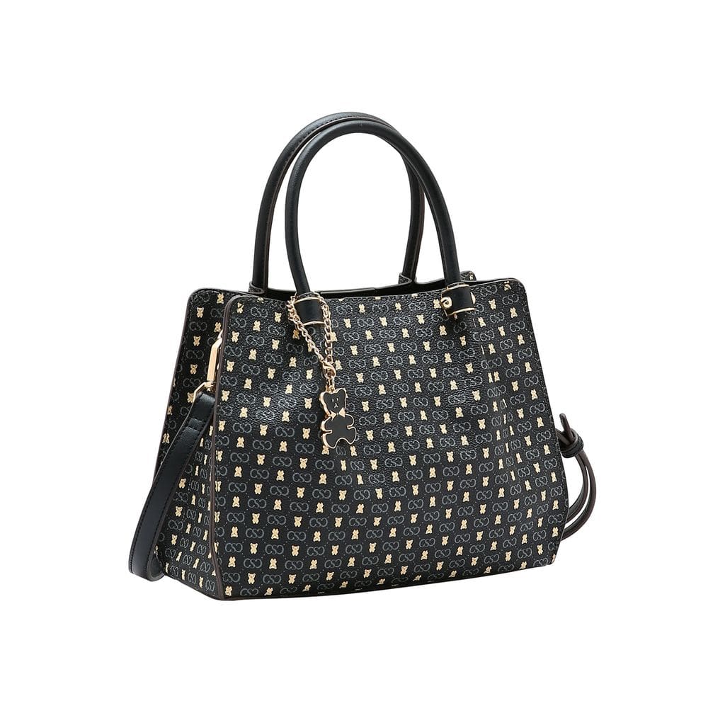 Bolsa Feminina Chenson Monograma Baby Urso - Alça de Mão - Preto  3485371