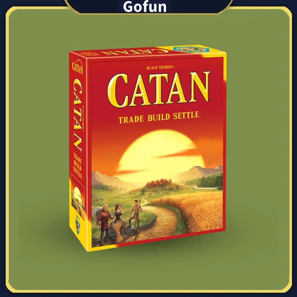 Jogo de Tabuleiro CATAN Build & Settle Classic Strategy Family 10+