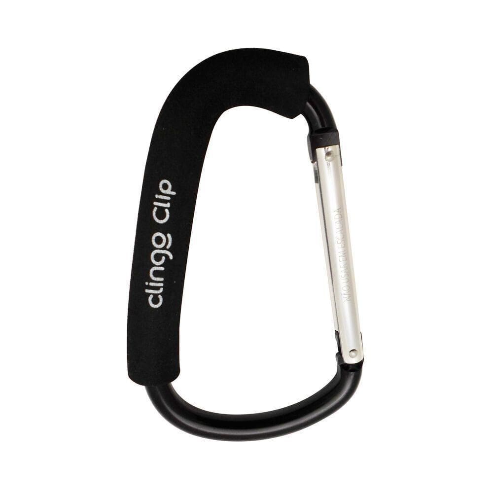 Clip Prático Multifuncional Para Acessórios De Carrinho De Bebê - Cor Preta