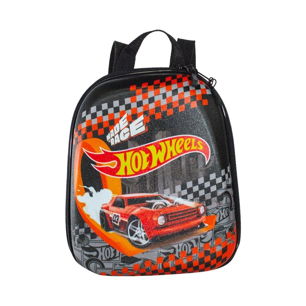 Lancheira Escolar de Costas Hot Wheels Made to Race Infantil