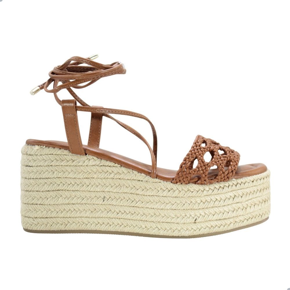 Sandália Ramarim Anabela Toffe