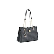 Bolsa Feminina Chenson Cristal Monograma Coração - Alça de Ombro - Preto 3485400