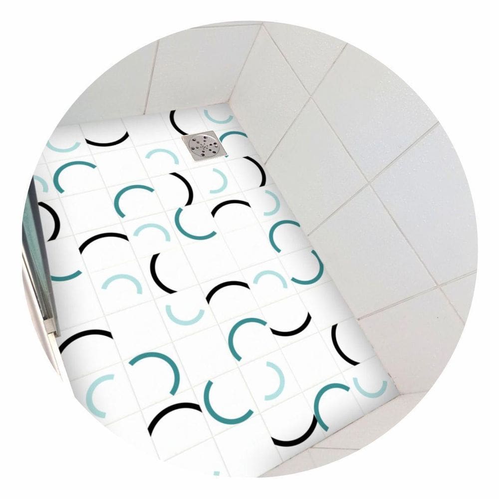 Adesivo Piso Box Banheiro Ladrilho Antiderrapante 1,20X0,80