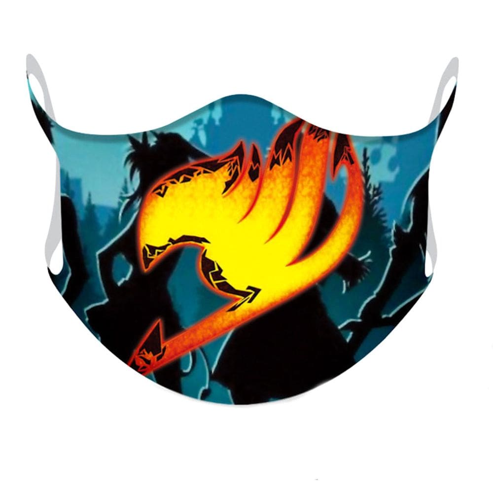 Máscara facial Anime Fairys Tails Mouth Face Protection Algodão