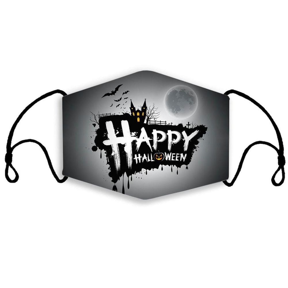 Máscara facial Happy Halloween Filtro Impressão 3D substituível