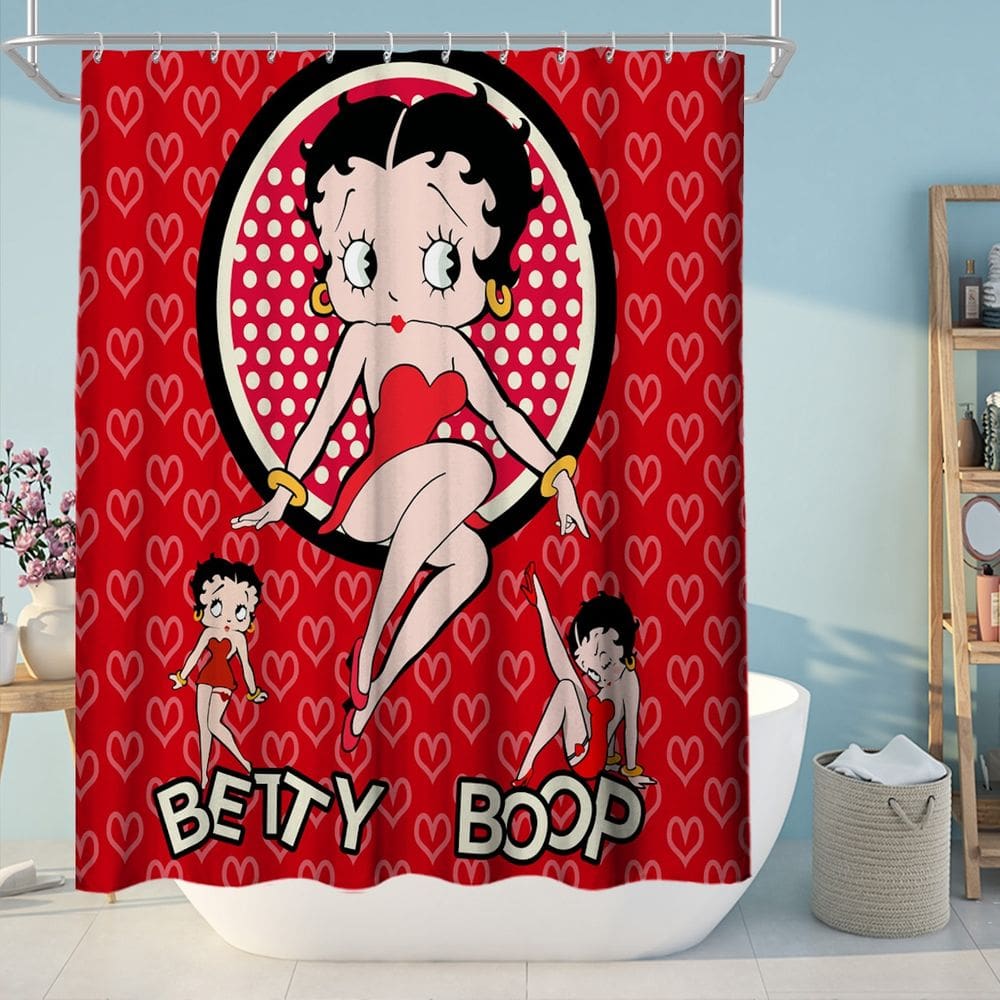 Cortina de chuveiro Bettys B-oops Anime Waterproof 180x180cm