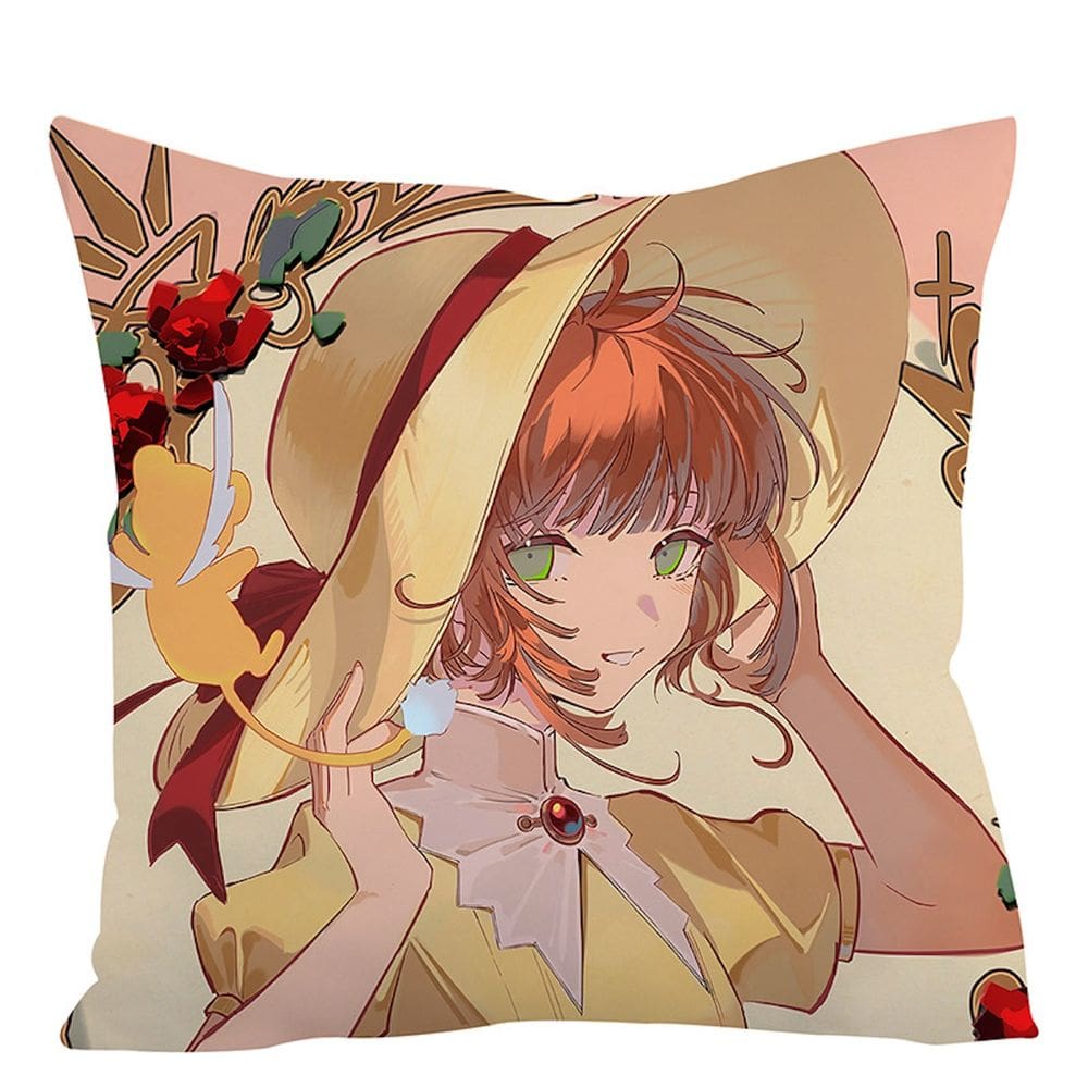 Capa de almofada decorativa Cardcaptors Sakura 45x45cm