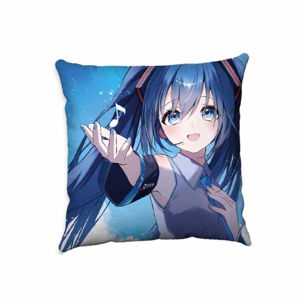 Capa de almofada decorativa Hatsune Miku Anime 45x45cm