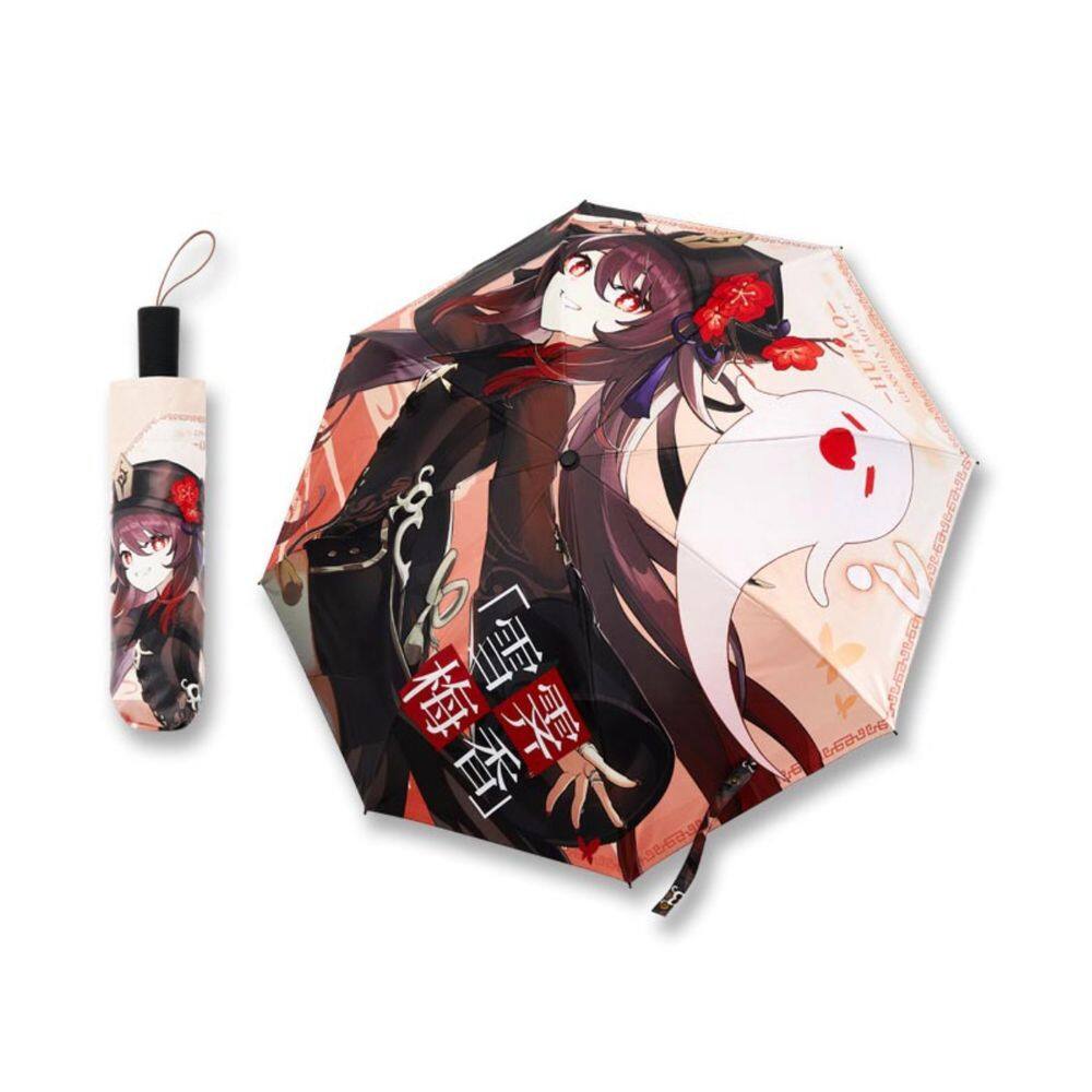 Guarda-chuva Genshin Impact Hutao Anime à prova de vento à prova de vento à prova d`água