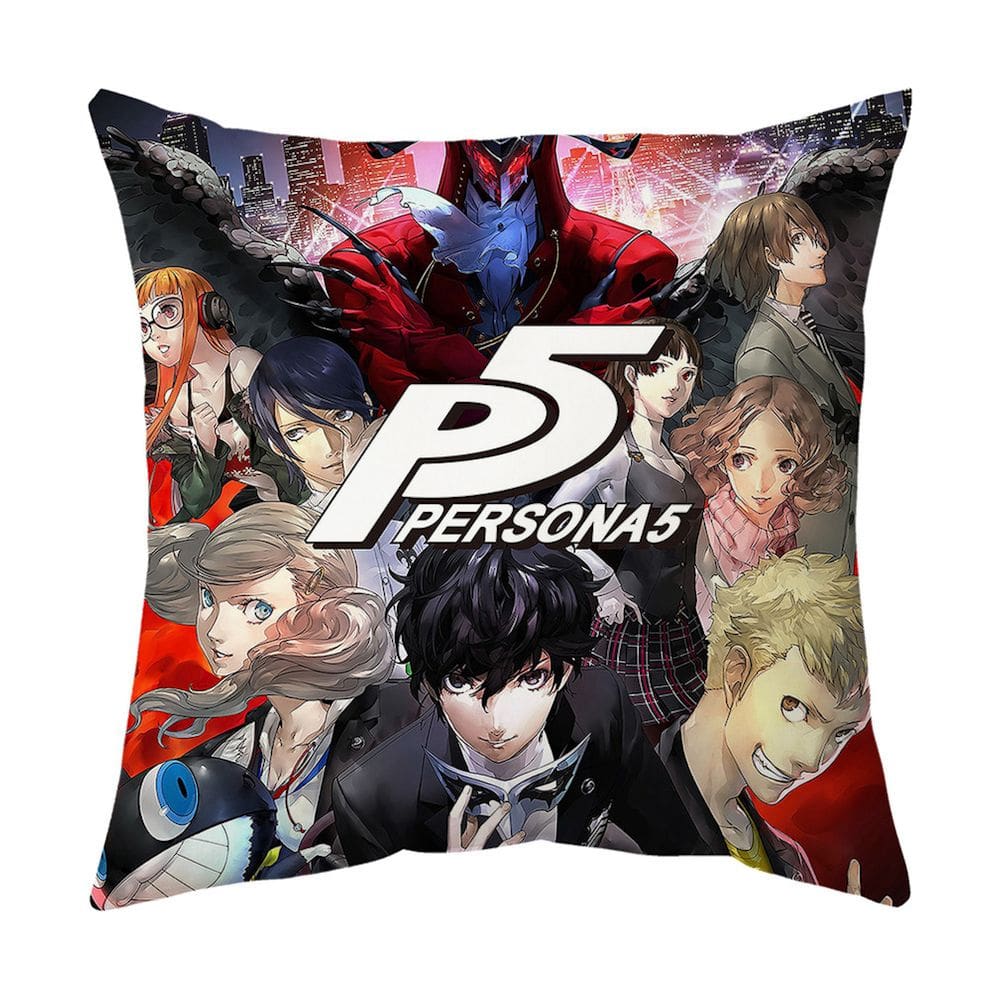 Capa de almofada Persona5s Anime Almofada decorativa 45x45cm