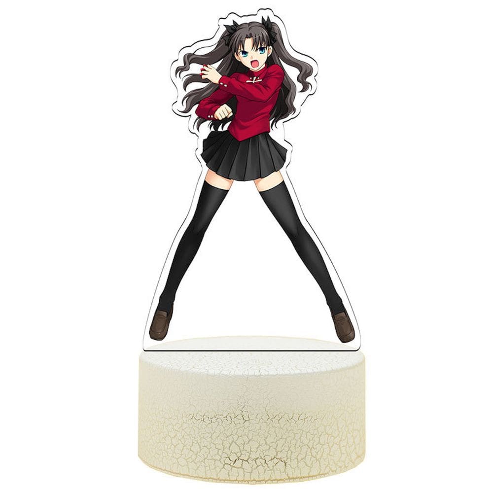 Lâmpada de luz noturna Fates Stay Night Tohsaka Rin Anime 3D