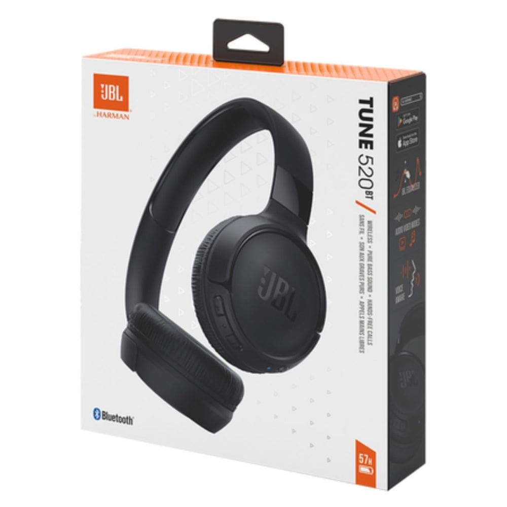 Fone De Ouvido Jbl Tune 520bt Bluetooth 5.3 Preto