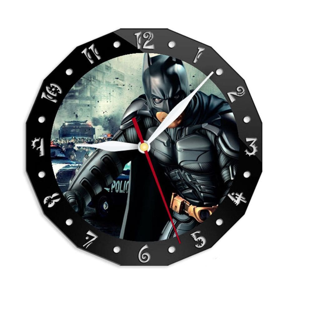 Relógio de parede Anime Silent Non Ticking 30 cm em acrílico