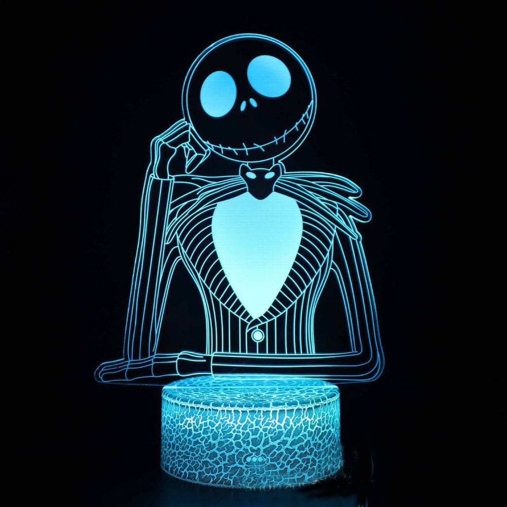 Ilusão LED 3D Nightmare Before Christmas Jack