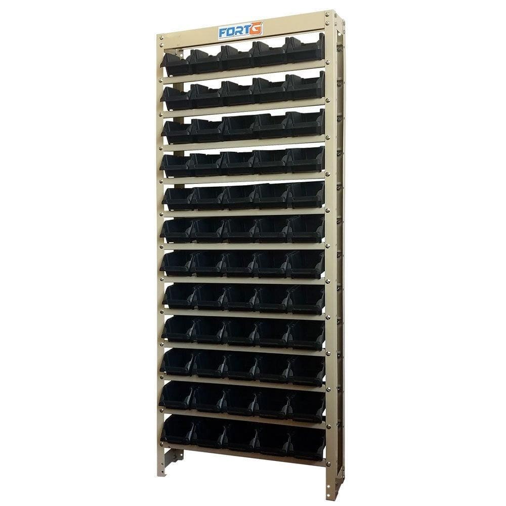 Estante Gaveteiro Organizador Preta com 60 Gavetas Número 3