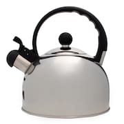 Chaleira Inox Roma Bule De Chá Com Apito Fervedor 2 Litros Cozinha Moderna