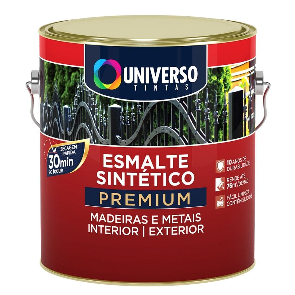 Esmalte Sintetico Acetinado 900ML Branco Universo