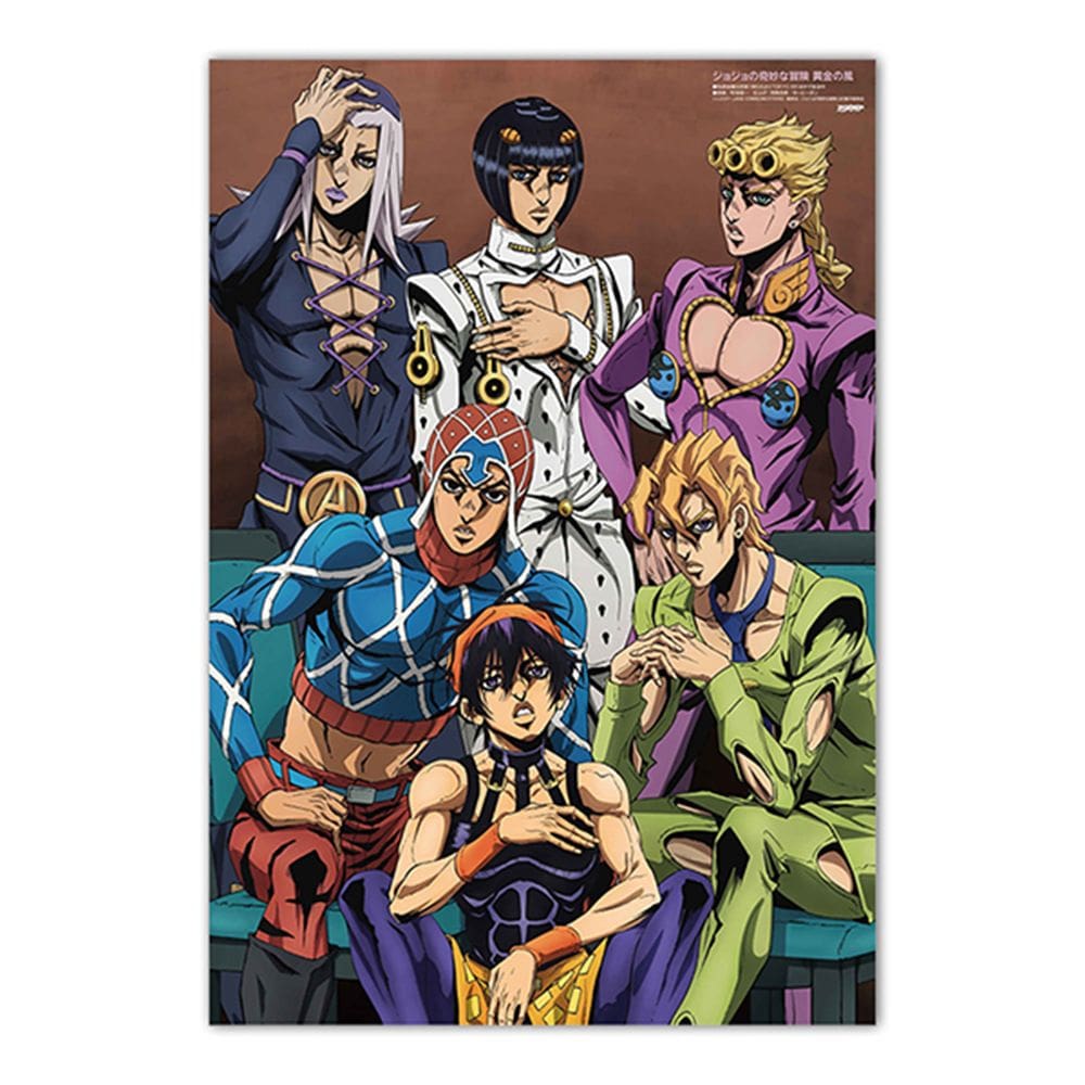 Pôster Jojos Bizarres Adventures Anime Art 30x40cm em papel