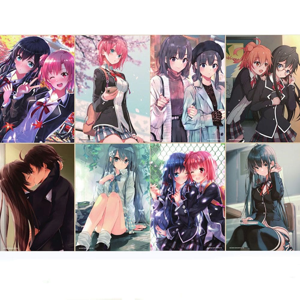 Pôster My Youths Love Storys Anime Art 29 x 42 cm - 8 unidades/lote