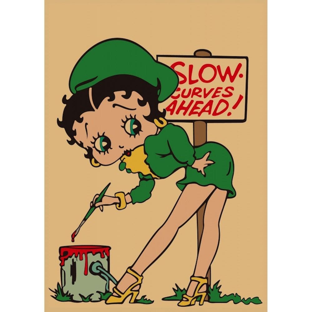 Pôster de arte de parede Imagem Anime Art Bettys Boops 30x42cm