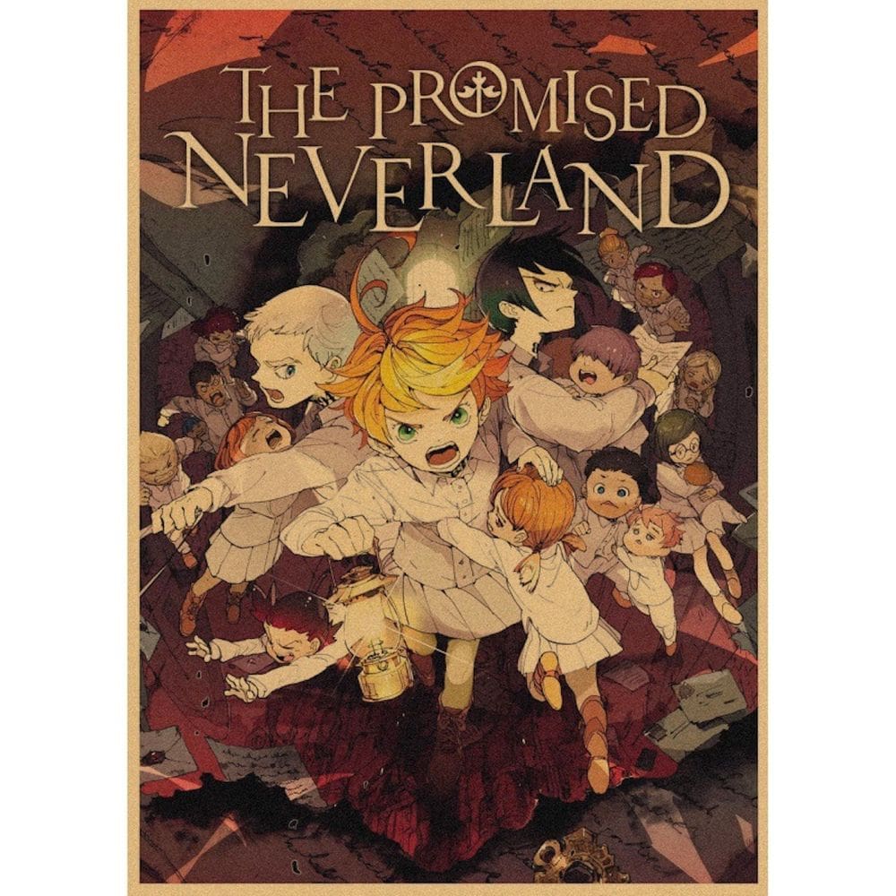 Pôster Promises Neverlands Anime Art 30x42cm Papel 150g